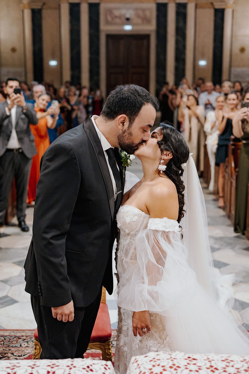 Ceremony at St Dennis Catholic Church Cathedral in Athens