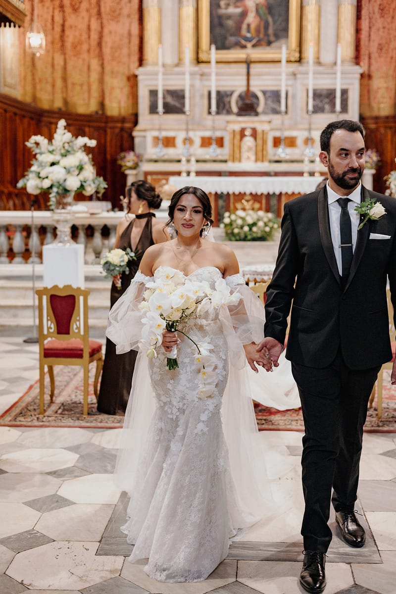 Ceremony at St Dennis Catholic Church Cathedral in Athens
