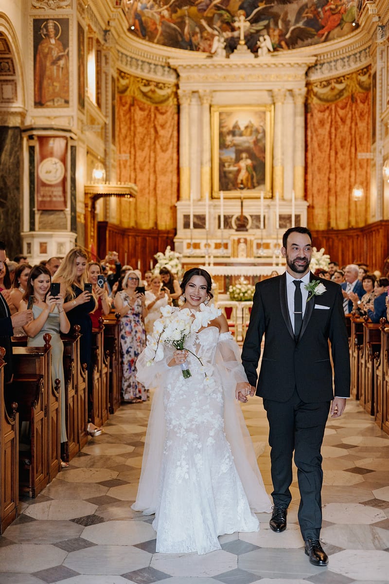 Ceremony at St Dennis Catholic Church Cathedral in Athens