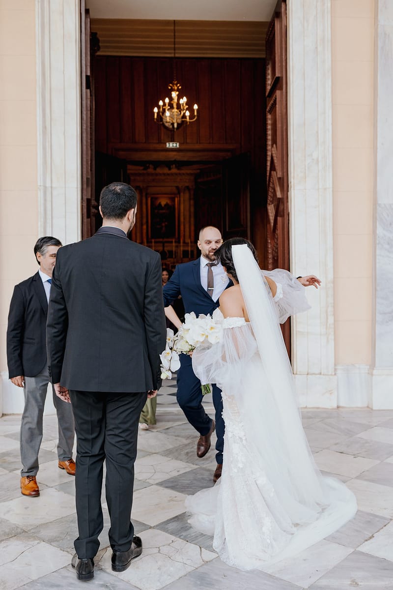 Ceremony at St Dennis Catholic Church Cathedral in Athens
