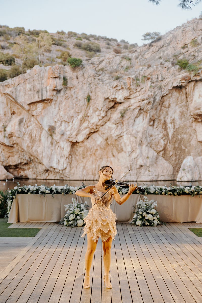 Cocktail Hour at the Lake Vouliagmeni