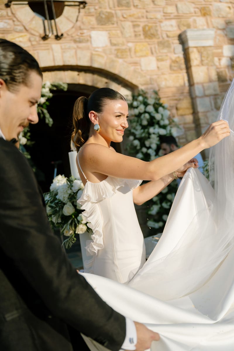 Stacia & Evan | A Timeless Orthodox Wedding at Pyrgos Petreza