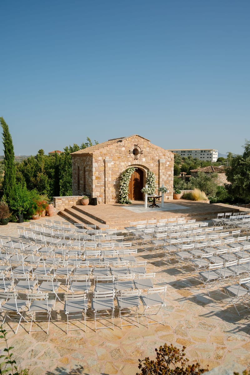 Stacia & Evan | A Timeless Orthodox Wedding at Pyrgos Petreza