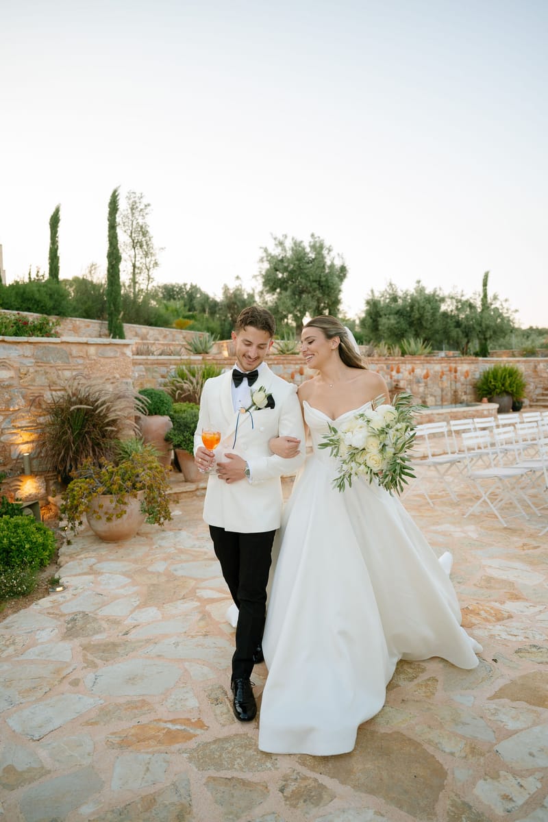 Stacia & Evan | A Timeless Orthodox Wedding at Pyrgos Petreza