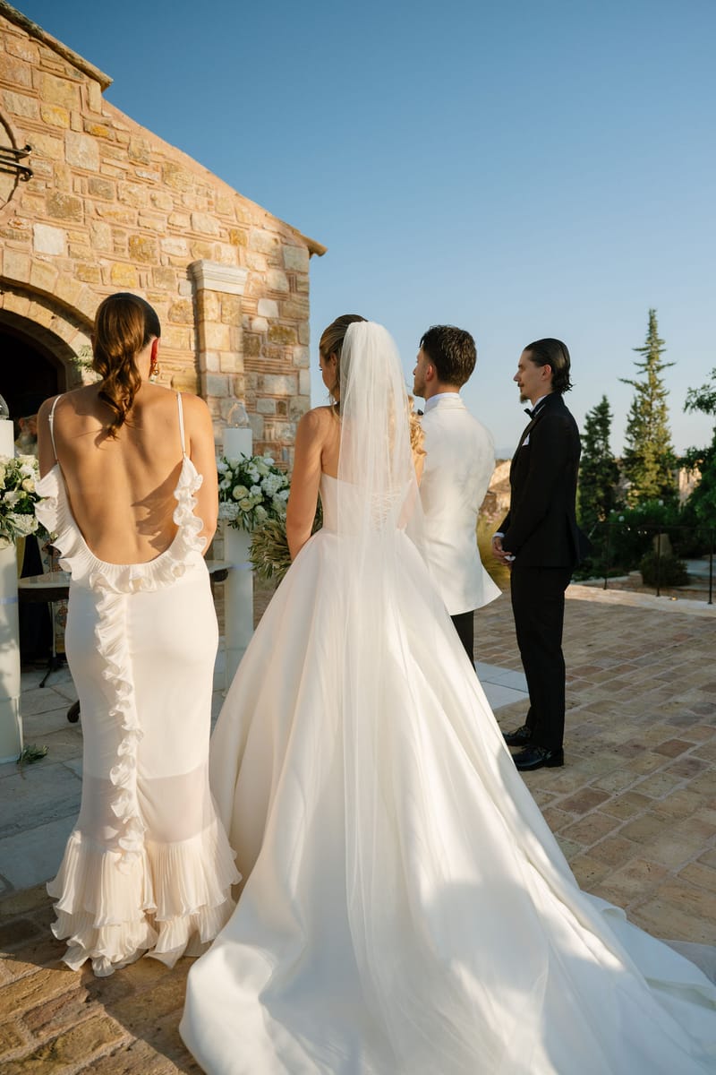 Stacia & Evan | A Timeless Orthodox Wedding at Pyrgos Petreza