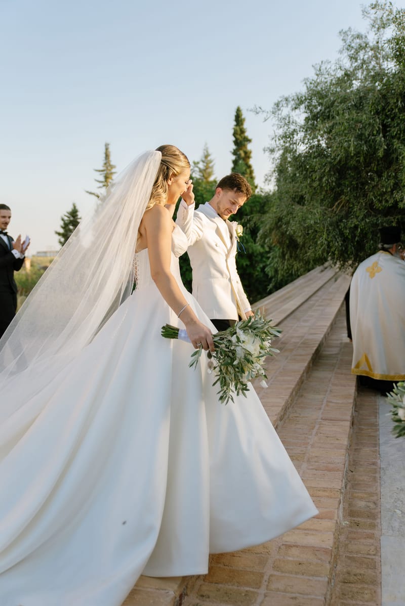 Stacia & Evan | A Timeless Orthodox Wedding at Pyrgos Petreza