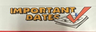 Important Dates