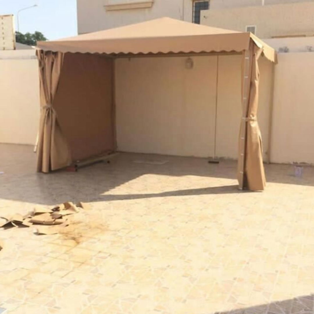 تركيب المظلات