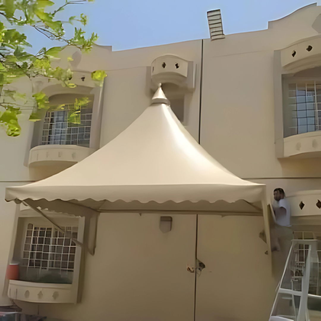 تركيب المظلات