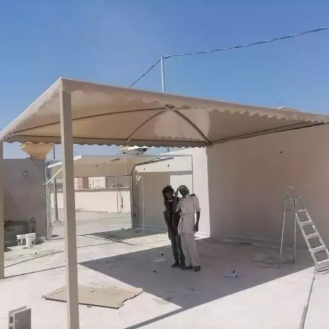 تركيب المظلات