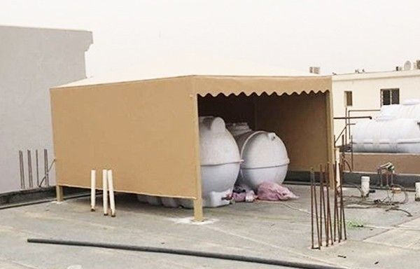 مظلات الخزانات