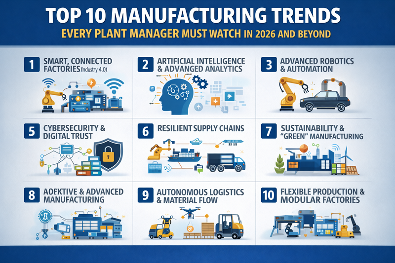 Top 10 Manufacturing Trends Every Plant Manager Must Watch | Olanab