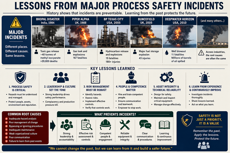 Lessons from Major Process Safety Incidents | Olanab Consults