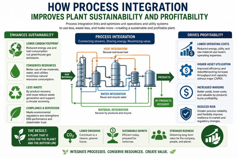 How Process Integration Improves Plant Sustainability
