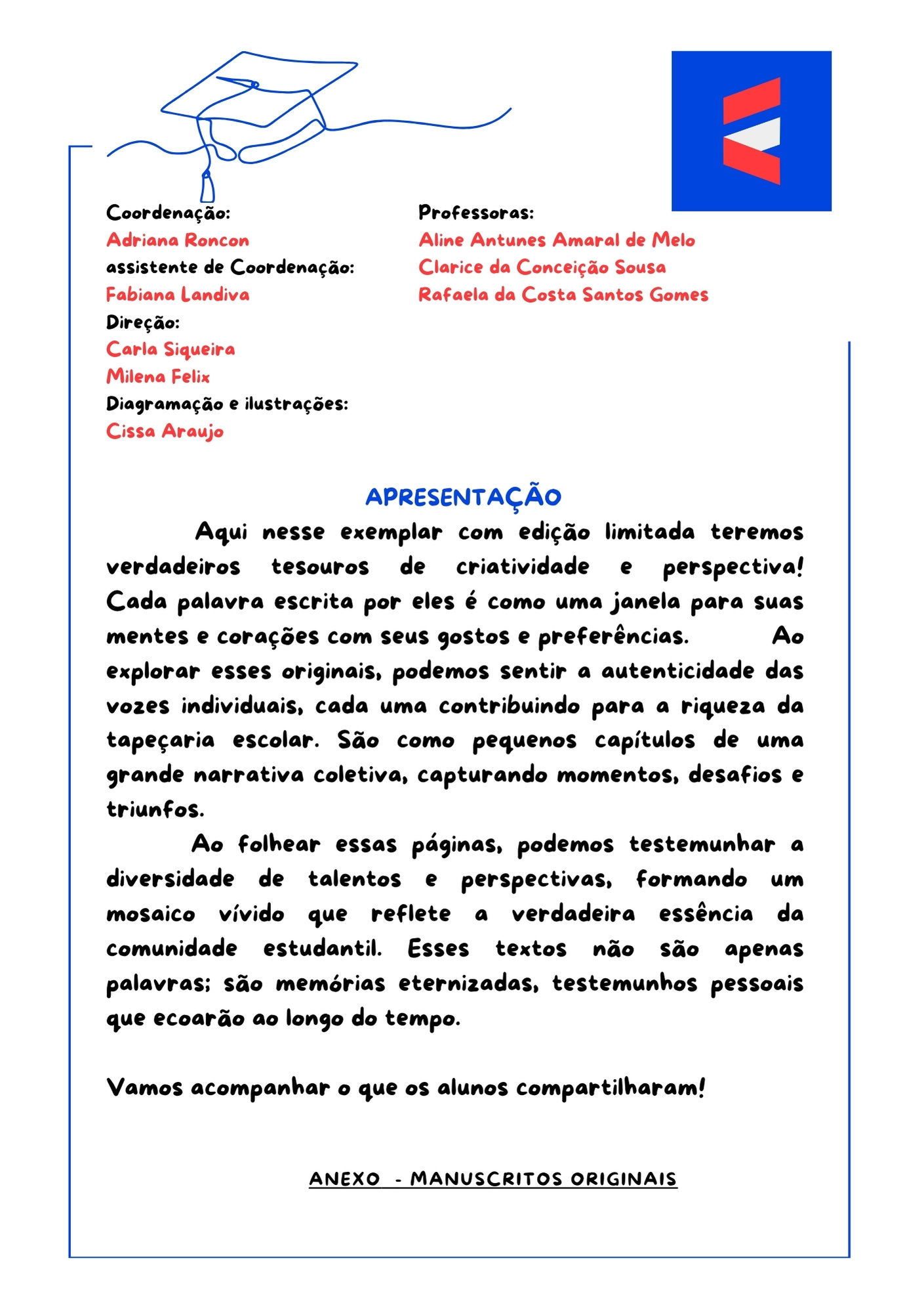 Revista  ilustrada de formandinhos