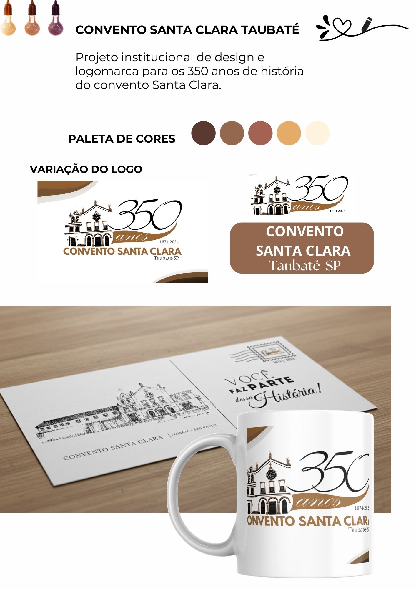 Projeto editorial e design Convento Santa Clara