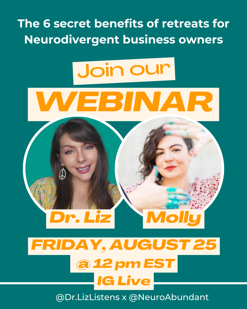 The 6 secret benefits of retreats for Neurodivergent business owners