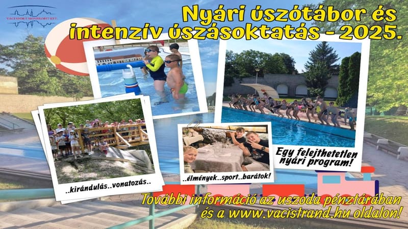 Nyári úszótábor és intenzív úszásoktatás - 2025