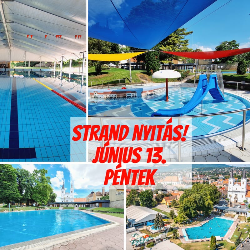 Június 13-án nyit a strand!