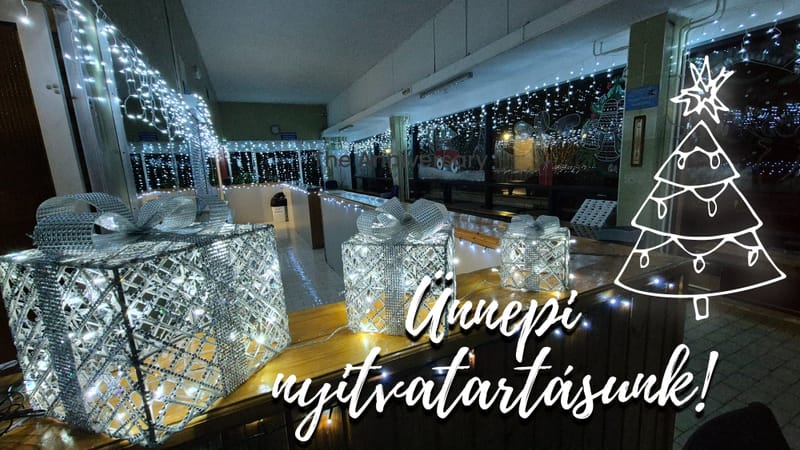 Téli üzemszünet, ünnepi nyitvatartásunk!