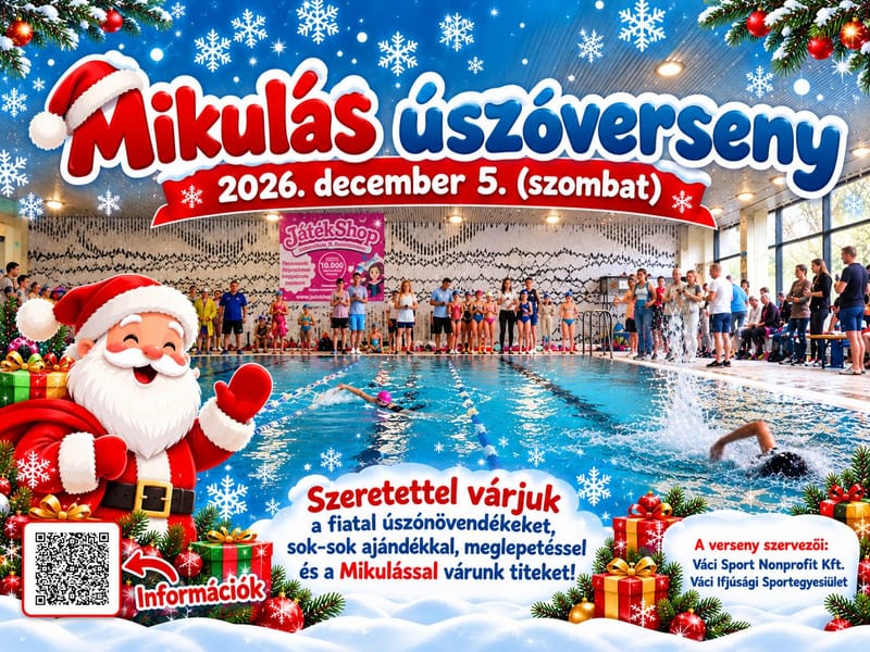 Mikulás úszóverseny December 5-én 🎅