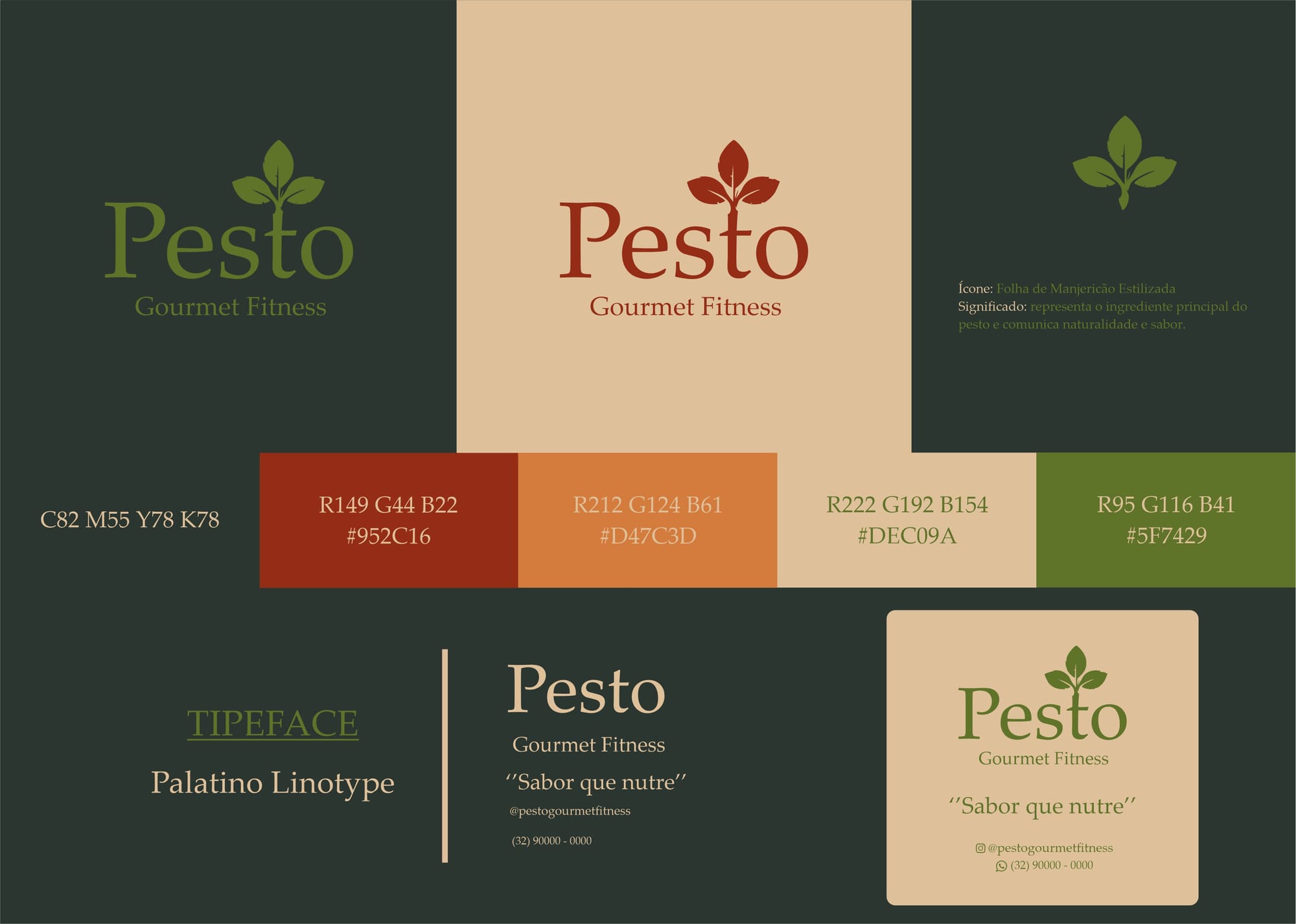 Identidade Visual – Pesto Gourmet Fitness
