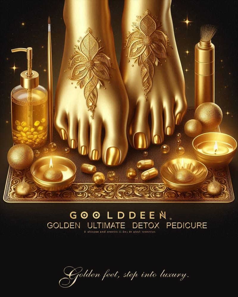 (New services) Golden Ultimate Detox Pedicure