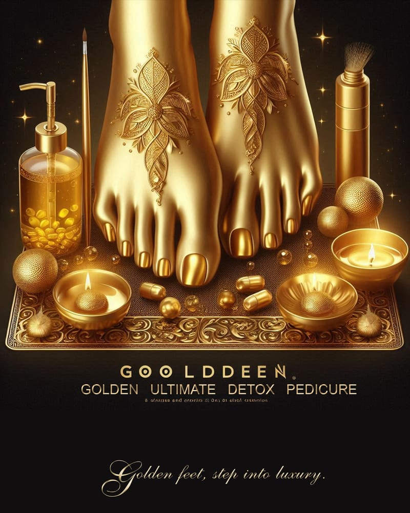 P7. GOLDEN ULTIMATE DETOX PEDICURE