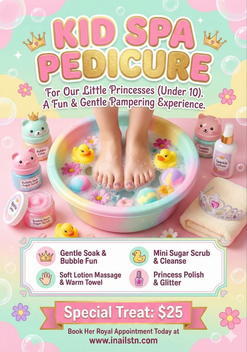 KIDS PEDICURE | 9 & Under (P1. )