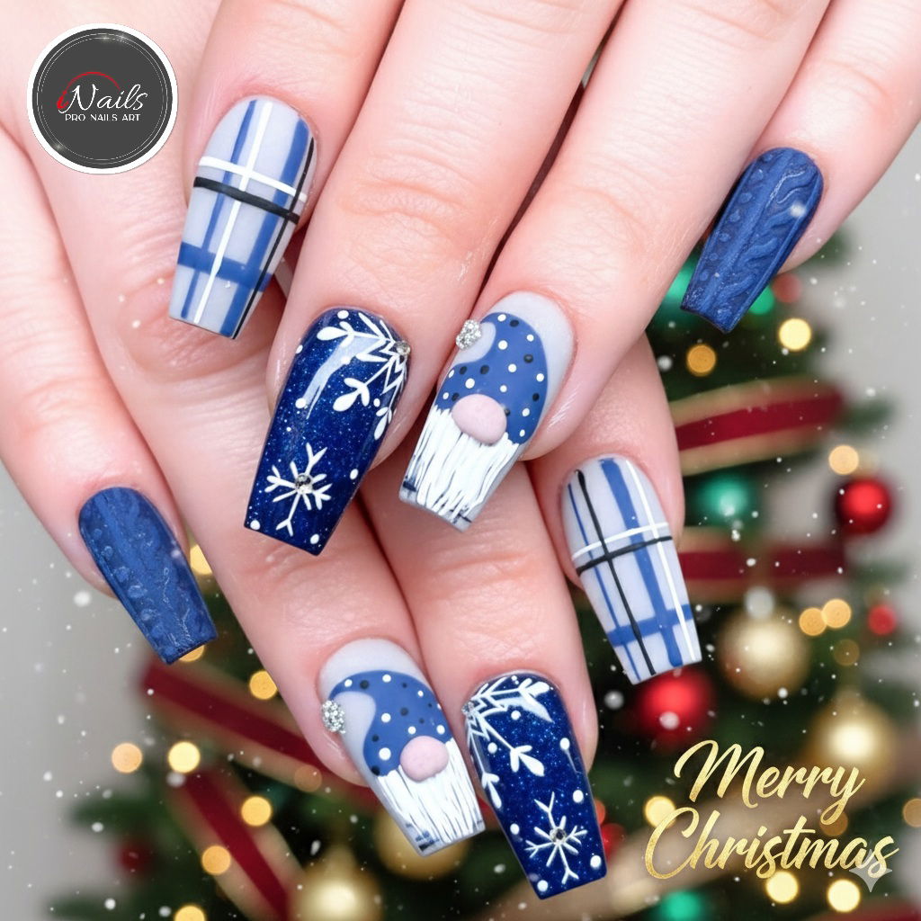 Christmas nails design in Sevierville