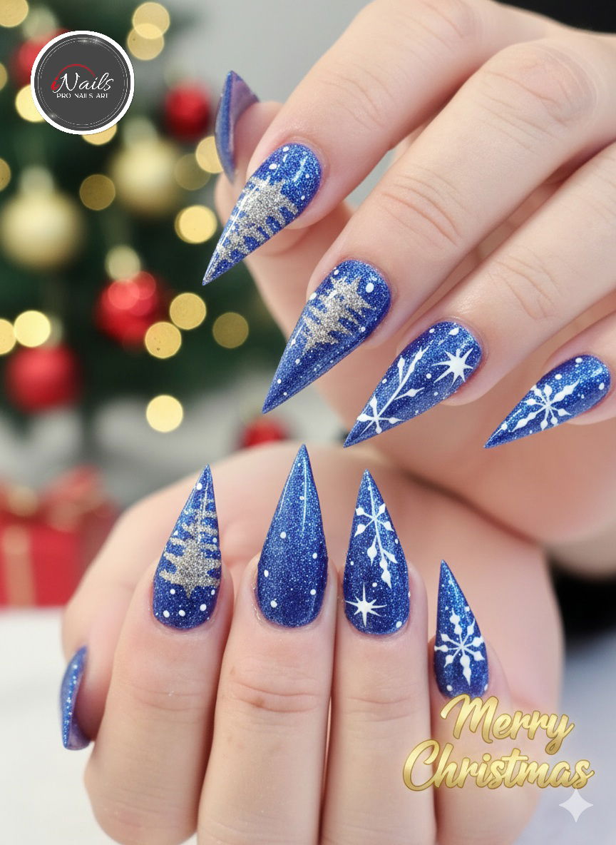 Christmas nails design in Sevierville