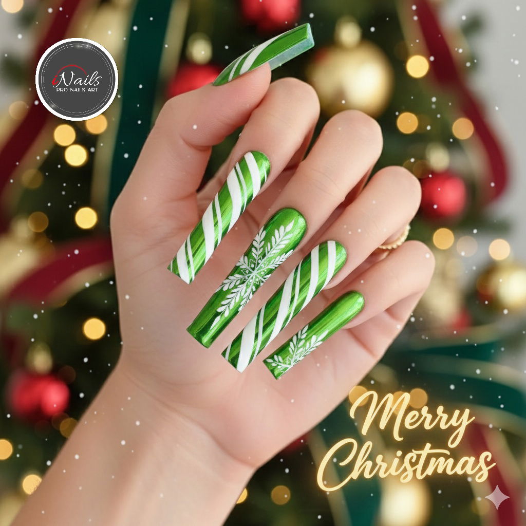 Christmas nails design in Sevierville