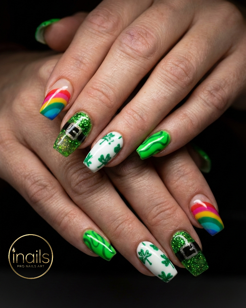 St.Patrick's Day nails design