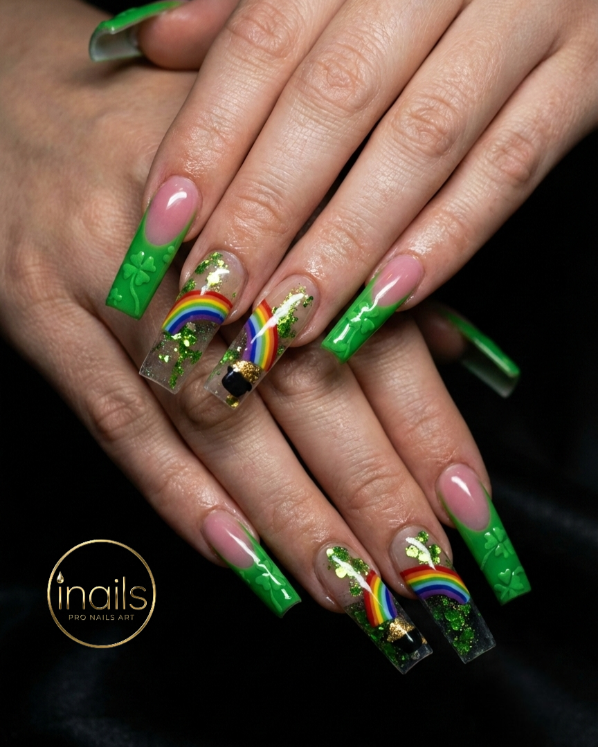 St.Patrick's Day nails design