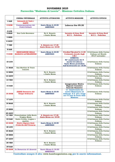 Calendario Mensile image