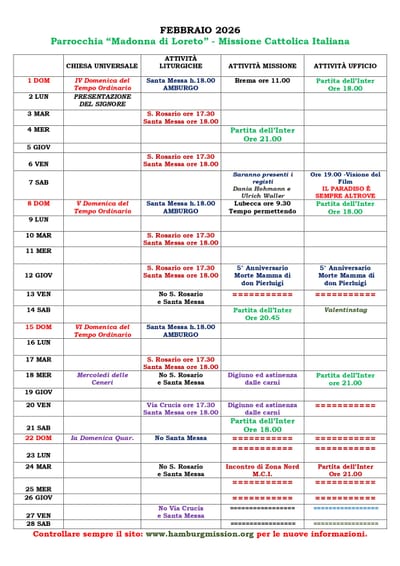 Calendario Mensile image