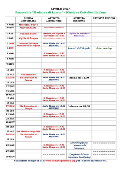 Calendario Mensile image