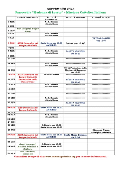 Calendario Mensile image