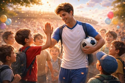 الصبي الَّذي صار أطوَل من حلمه