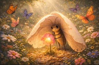 الفراشة وقلب النور