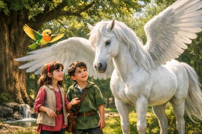 الحِصانُ الطَّائِرُ وَالحَقيقَةُ الضّائِعَة