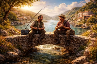 الجِسر وَالصَّيَّادَينِ