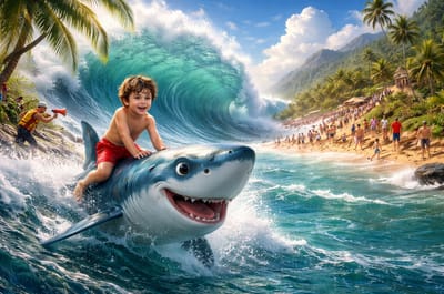 مُغامَرة داني في قلبِ التسونامي