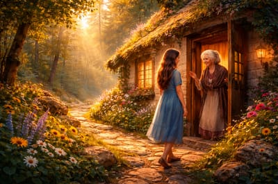 الفَتَاة وَالكُوخ السِّرِّي