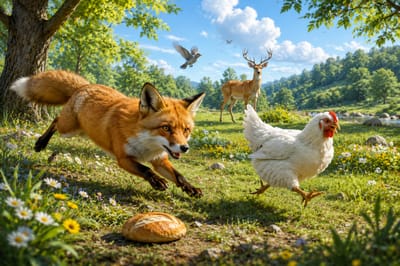 الثَّعْلَبِ والنِّعْمَة الضَّائِعَة