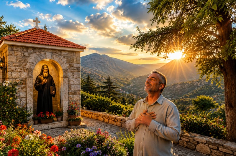 أعجوبة جديدة !!! رَمَى الأَدوِيَةَ بَعدَ زِيَارَةِ مَار شَربل... فَمَاذَا حَدَثَ؟ - - إليكم تفاصيل !