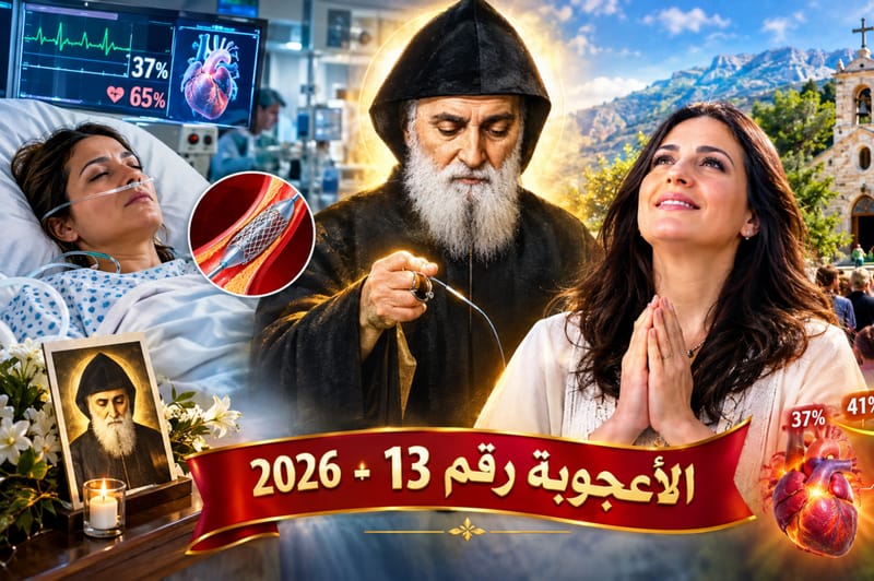 أكثر من ٤٠٠ شخص زاروها بعد خروجها من المستشفى... قصة الأعجوبة الجديدة مع مار شربل !