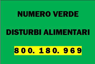 Numero Verde Disturbi Alimentari