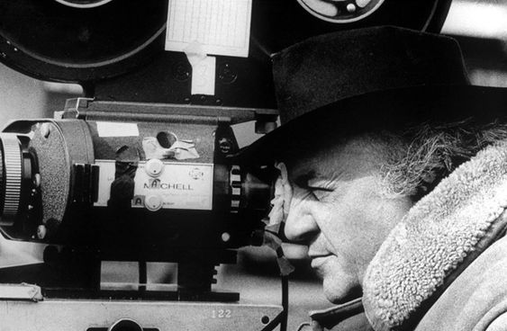 Federico Fellini sul set