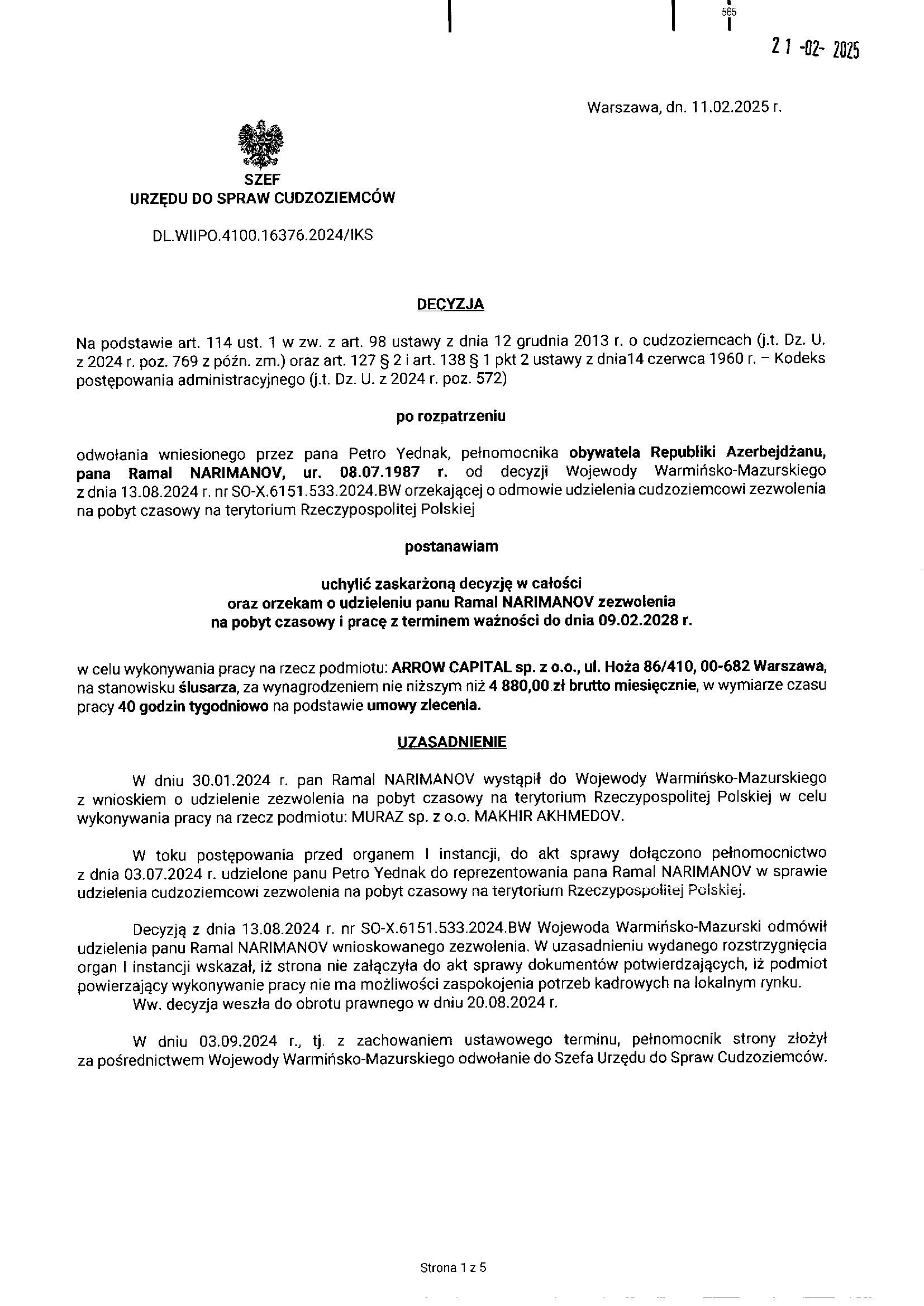 Urząd do Spraw Cudzoziemców